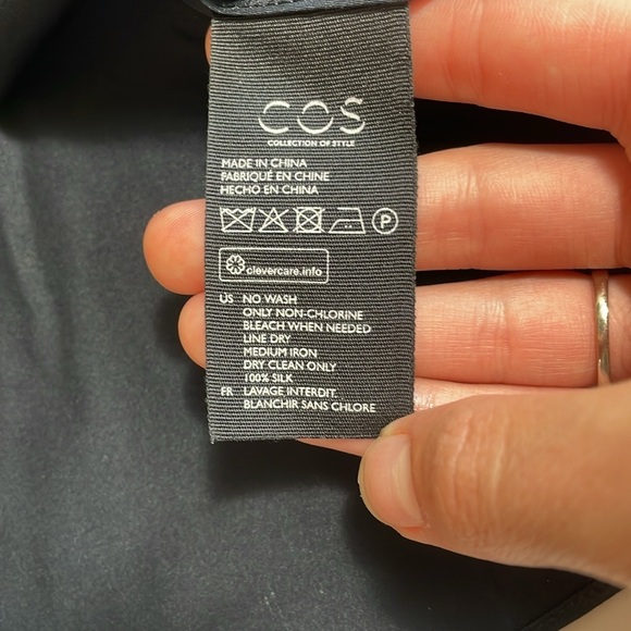 COS 100% silk v neck blouse - Picture 6 of 8